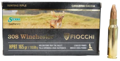 Patron 308Win Fiocchi HPBT Sierra 10,69g (165gr)